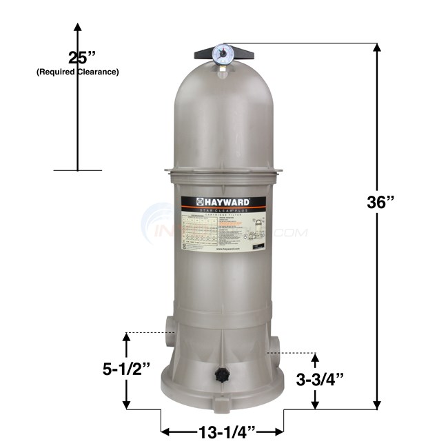Filtro Cartucho Hayward 120 Gpm C1200 PISCINAS-JACUZZIS-FUENTES