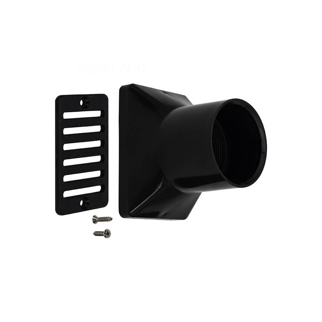 Rejilla Para Rebalse Rectangular 2" NEGRO Waterway FP640-2901