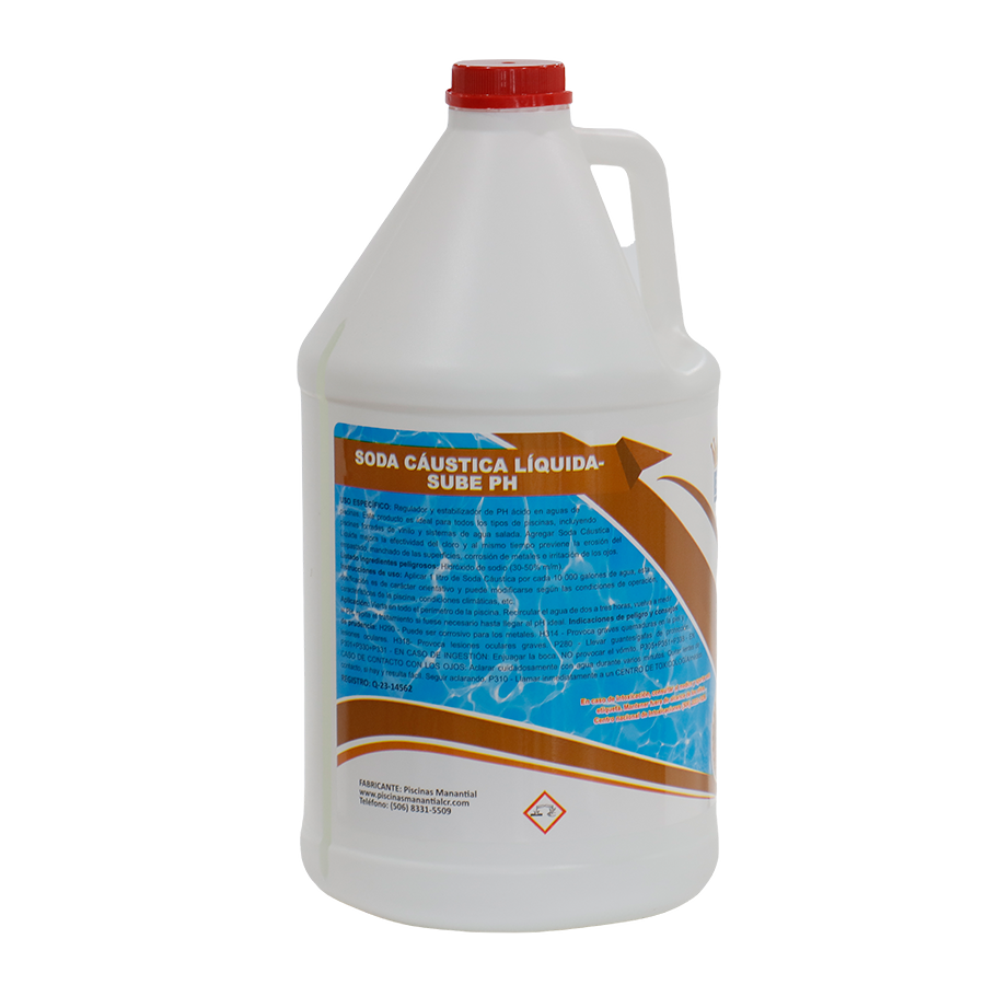 HIDROXIDO DE SODIO LIQUIDO AL 50% 1 litro (SODA CAUSTICA) PH+