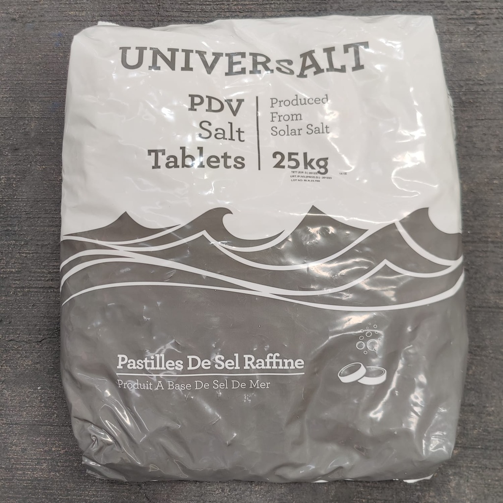SAL en PASTILLA Saco de 25kg para SUAVIZADOR- UNIVERSALT