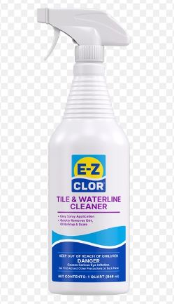 EZ CLOR TILE&WATER LINE CLEANER Limpiador Línea de flotación  1 Litro (32 Onzas) 47248030