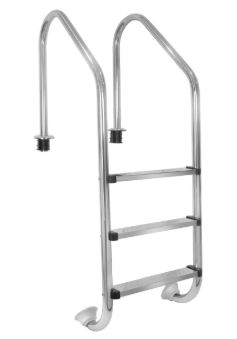 Escalera 3 Peldaños Acero Inoxidable PREMIUM 