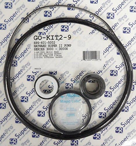 Repuesto Kit de sellos Hayward Super II Pump Series 3000 3000X SPG-601-5002 GO-KIT2-9