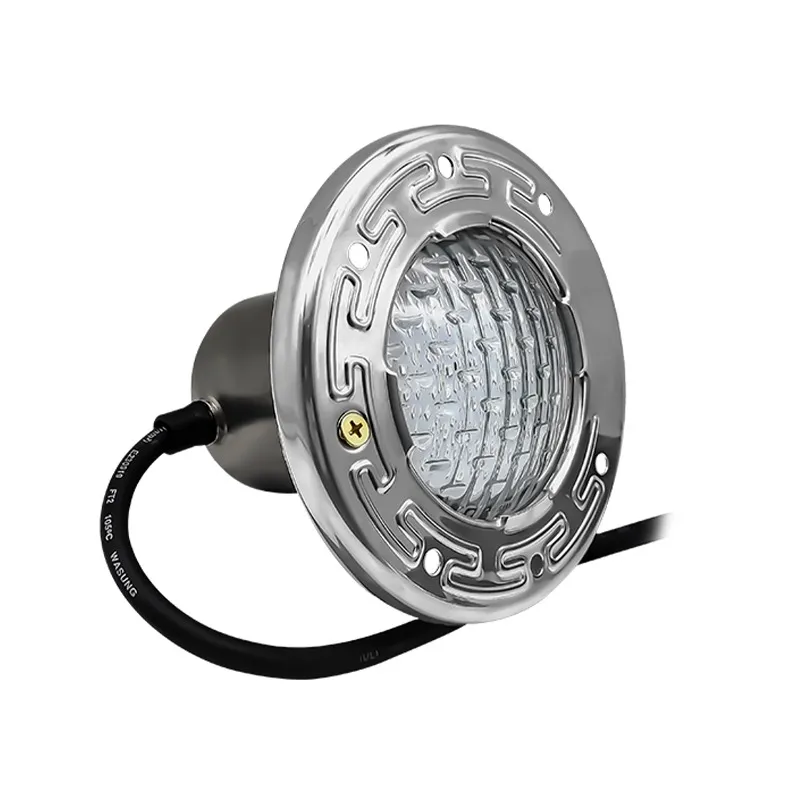 Foco LUZ Spa NICHO BLANCO CALIDO 12V 15W ACERO INOXIDABLE 50ft (15m) cable CONTROL PENTAIR 17cmx16cm XCH-RF-YC6010-12V-15W-WW-50ft