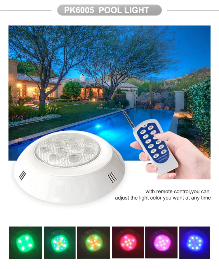 FOCO PARCHE XCH-PK LED COLOR RGB 12W 12V 29.5CM XCH-PK-PK6005 (INCLUYE CONTROL REMOTO)