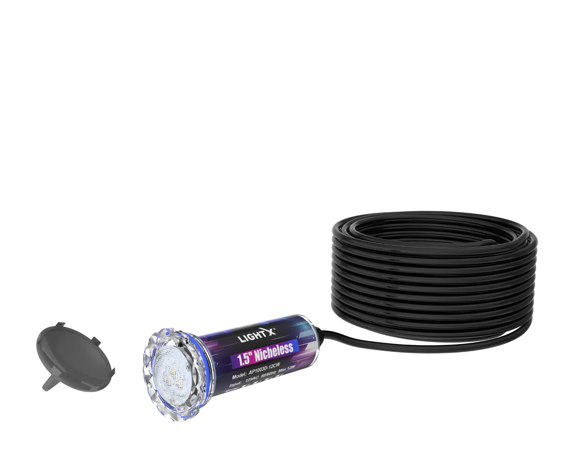 [XCH-EV-1003D12CW100] Foco X-LIGHT RGBW COLOR (MODELO PC) AC 12V 12W 100FT CABLE LUZ TIPO GLOBRITE XCH-EV-1003D-12CW100 (CONTROL PENTAIR)