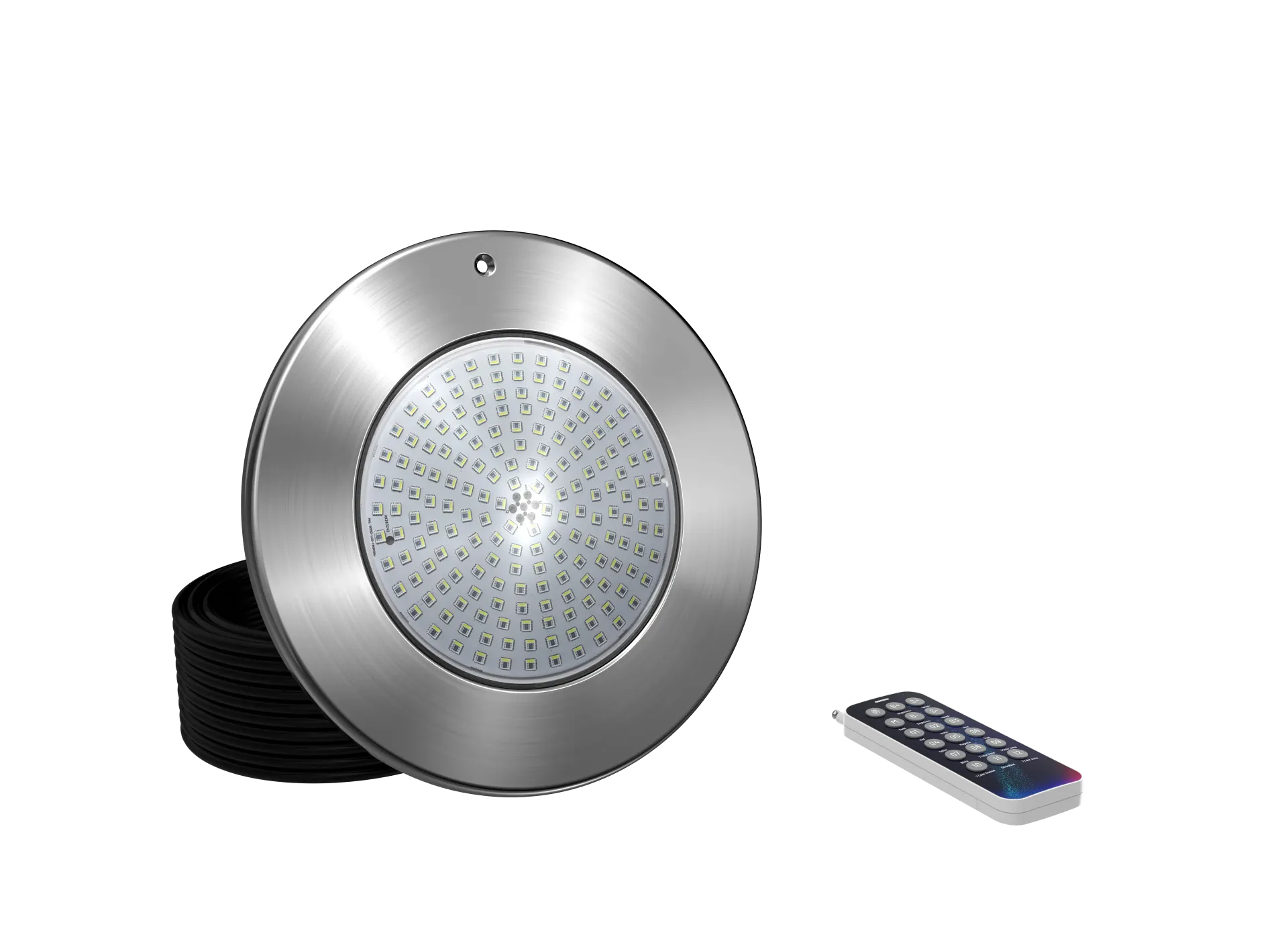 [XCH-EV-4011-40CR-50] FOCO PARCHE PISCINA X-LIGHT LUZ LED RGBW 10W 12V INOX cable50FT 15cmx27cm (10") (INCLUYE CONTROL) XCH-EV-4011-40CR-50
