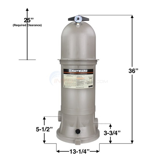 [C1200] Filtro Cartucho Hayward 120 Gpm C1200 PISCINAS-JACUZZIS-FUENTES