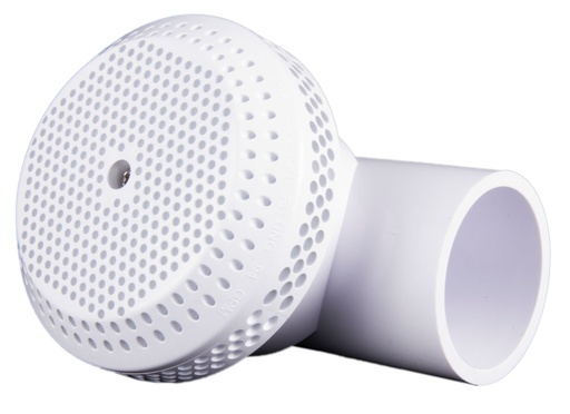 [25206-100-000] Parrilla Fondo SPA/JACUZZI Tina Blanca Con Codo 90° - 25206-100-000