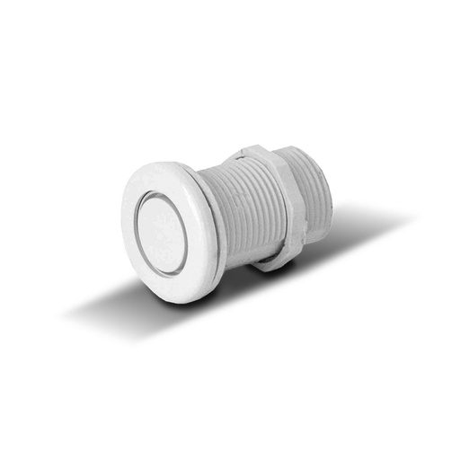 [B225WA] Botón Neumático 1 1/2" Blanco Grande No.10