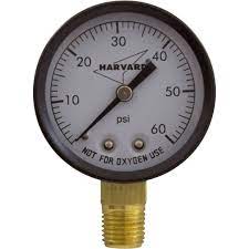 [81060BU] Repuesto Manómetro Genérico Con Rosca  VALVULA 2" 0-60 PSI 0.25" PENTAIR 190058Z (81060BU)