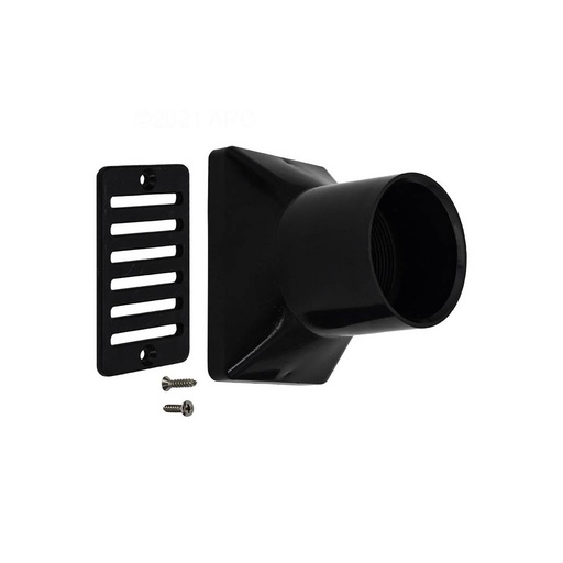 [FP640-2901] Rejilla Para Rebalse Rectangular 2" NEGRO Waterway FP640-2901