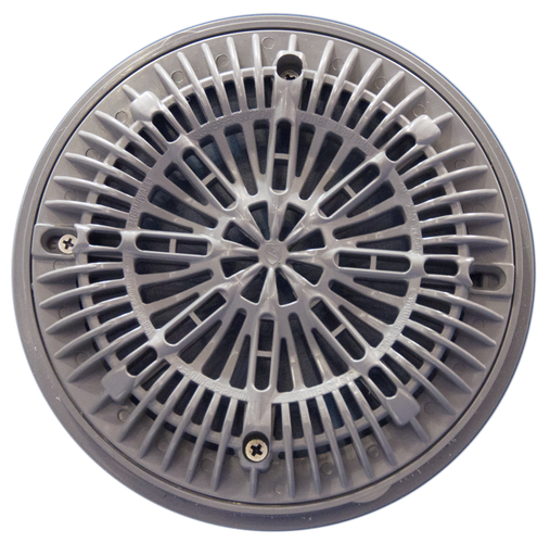[FP25537-001-00] PARRILLA DE FONDO 8" GRIS C/ARO  TAPA Y ARO FP25537-001-000 