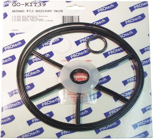 [GO-KIT39-9] Repuesto Kit de REPARACION de FILTRO HAYWARD SP715 (EMPAQUE ARAÑA- EMPAQUE TAPA VALVULA- O-RING VASTAGO-ARANDELAS PLASTICAS) GO-KIT39-9
